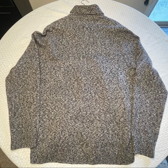 Gray Button-Down Mock-Neck Sweater XL - Picture 3 of 4